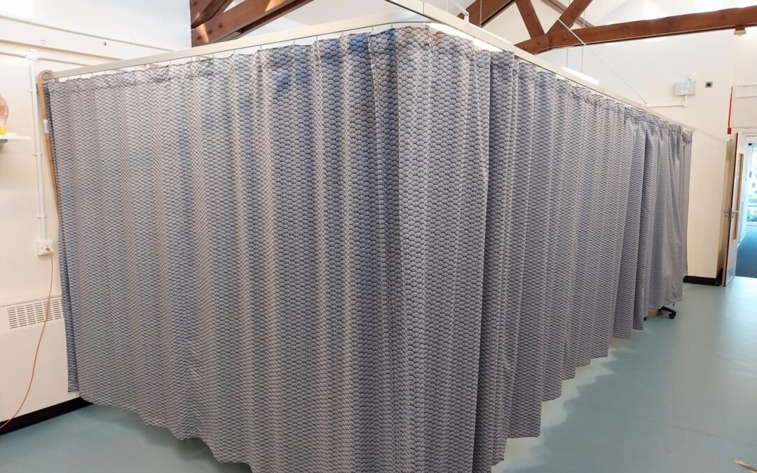 New curtains for the Physiotherapy department
